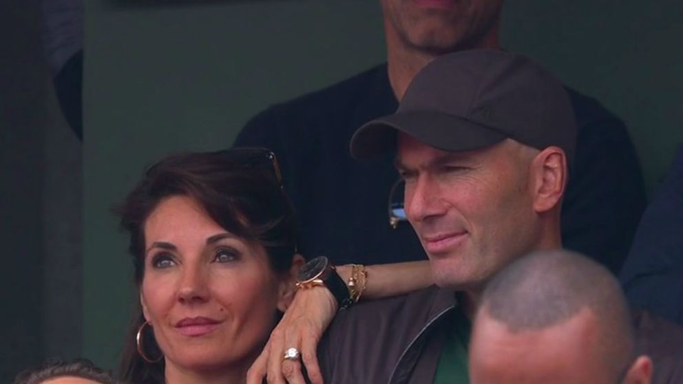 Zinedine Zidane, en la final de Roland Garros.