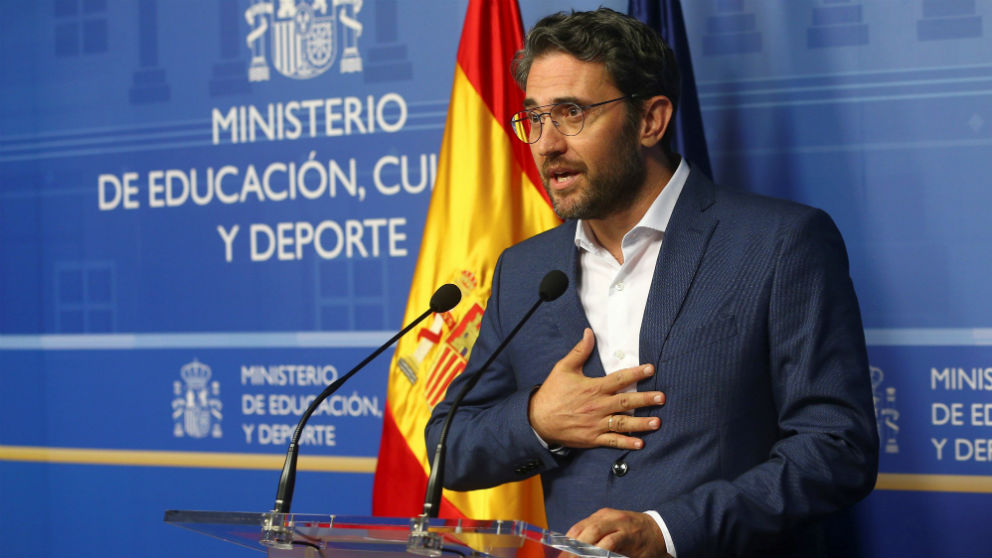 El ex ministro Maxim Huerta, el día que dimitió como titular de Cultura.