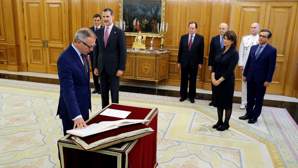 José Guirao promete el cargo como ministro de Cultura y Deporte. (Foto: EFE)