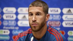 Sergio Ramos comparece en la previa del debut de España en el Mundial. (AFP)