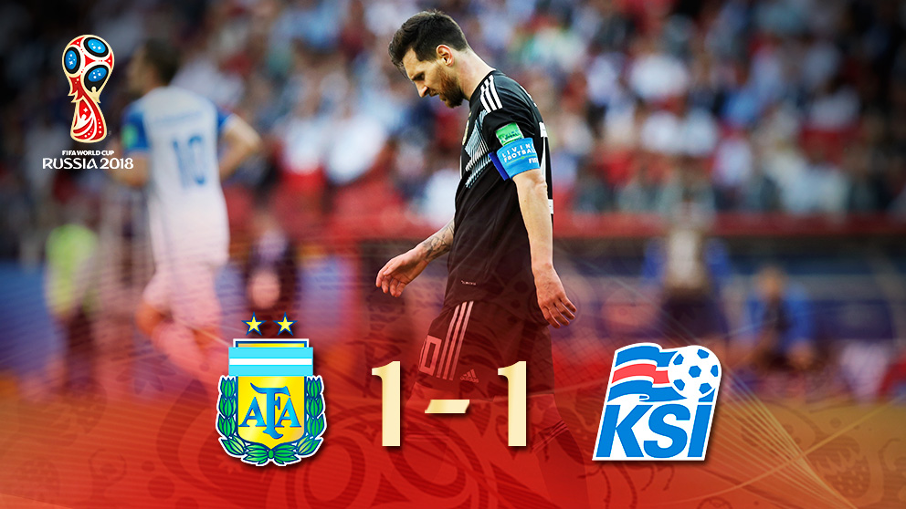 Argentina empató con Islandia en su debut en el Mundial 2018.