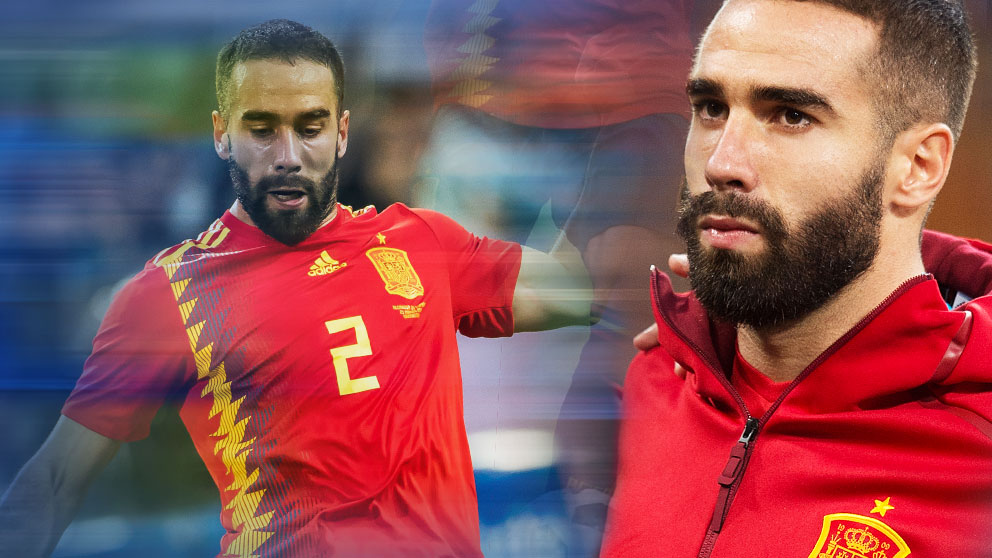 Dani Carvajal regresa a los terrenos de juego tras cuatro semanas de baja. | Mundial 2018: España – Irán