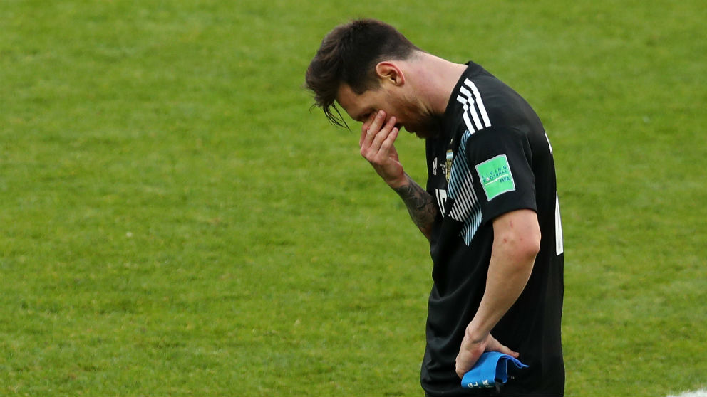 Leo Messi falló un penalti contra Islandia. (Getty) | Mundial 2018