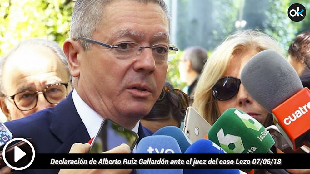 Declaración de Alberto Ruiz Gallardón ante el juez del caso Lezo (7-6-18).