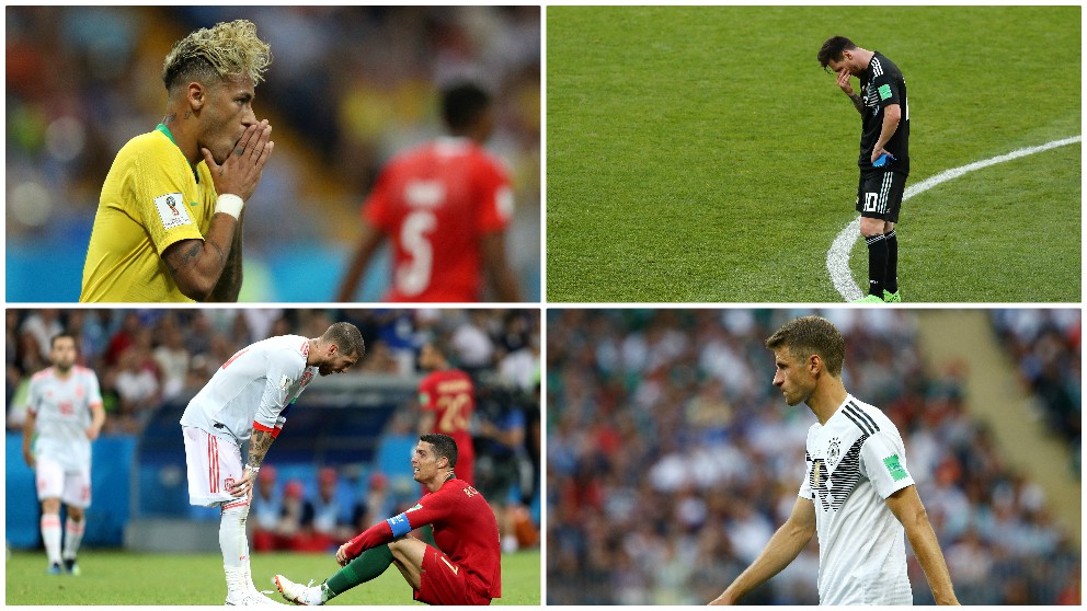 Los grandes favoritos no consiguieron ganar en la primera jornada del Mundial. (Getty)