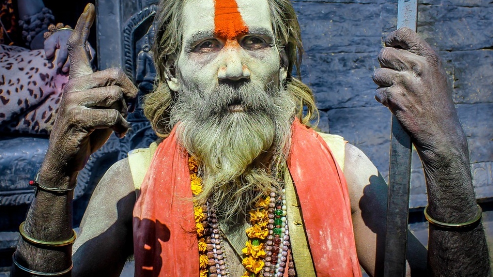 Un practicante de Hinduismo