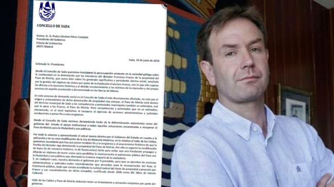 El alcalde de Sada escribe a Sánchez para «echar a los Franco del Pazo de Meirás»