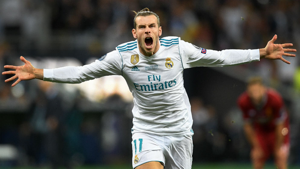 Gareth Bale celebra un gol en la final de la Champions. (Getty)