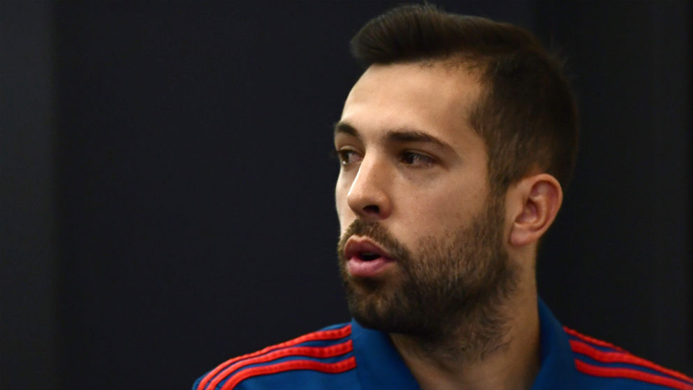 Jordi Alba durante el Mundial de Rusia. (AFP)