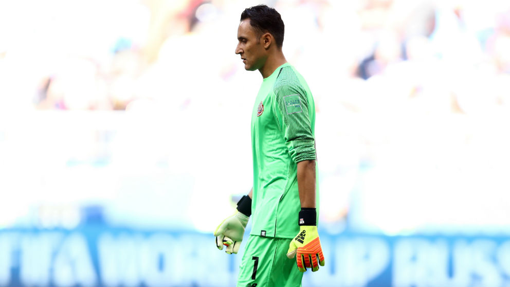 Keylor Navas durante un partido con Costa Rica. (Getty)