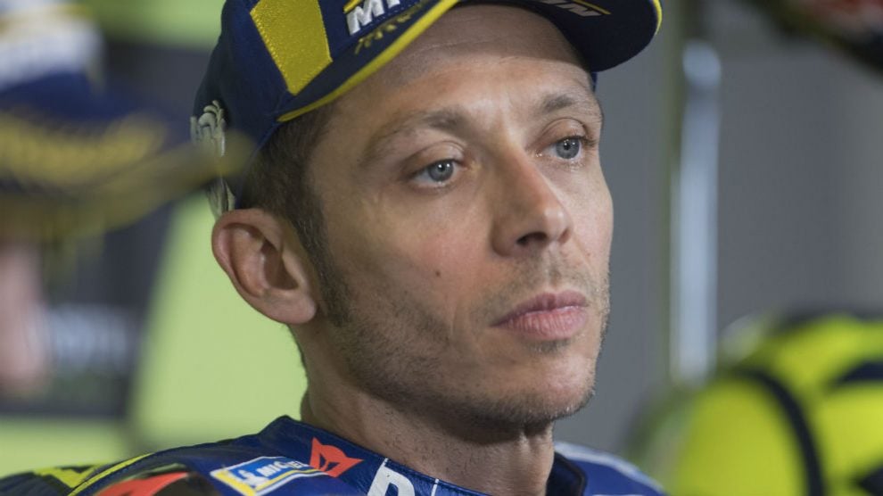 Valentino Rossi, durante una carrera. (Getty)