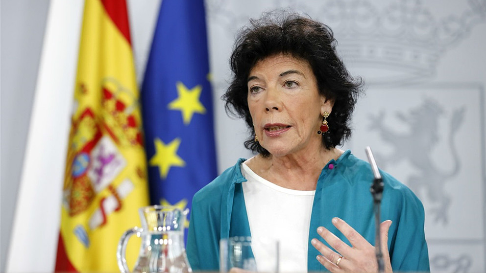 Isabel Celaá, portavoz del Gobierno. (EP)
