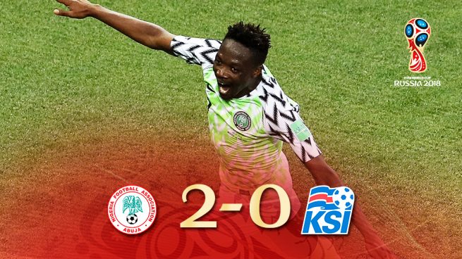 Nigeria resucita a Argentina (2-0)