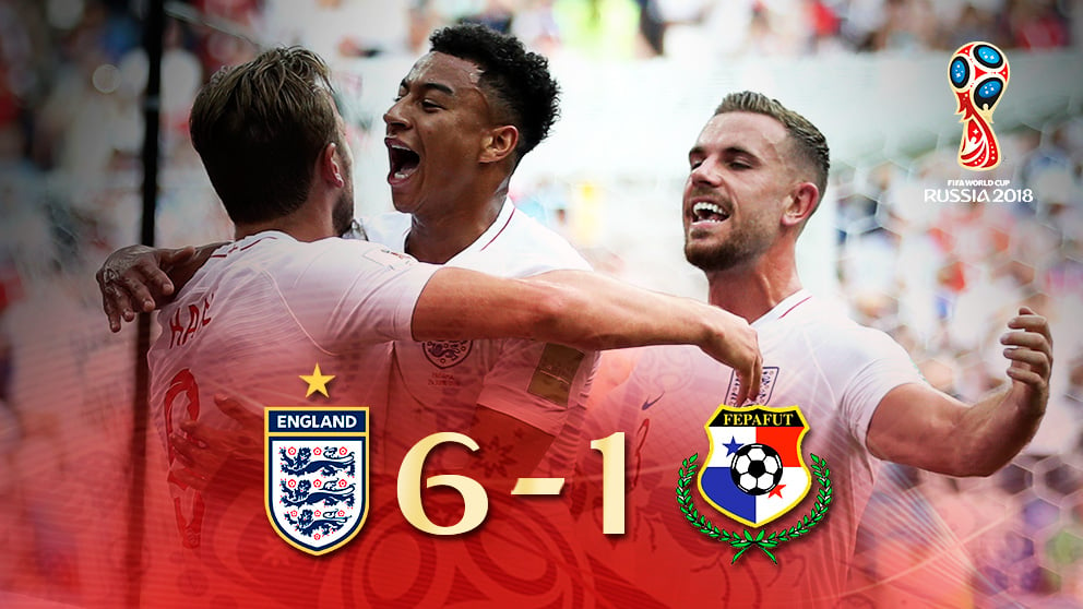 Inglaterra se impuso a Panamá en el Mundial 2018.
