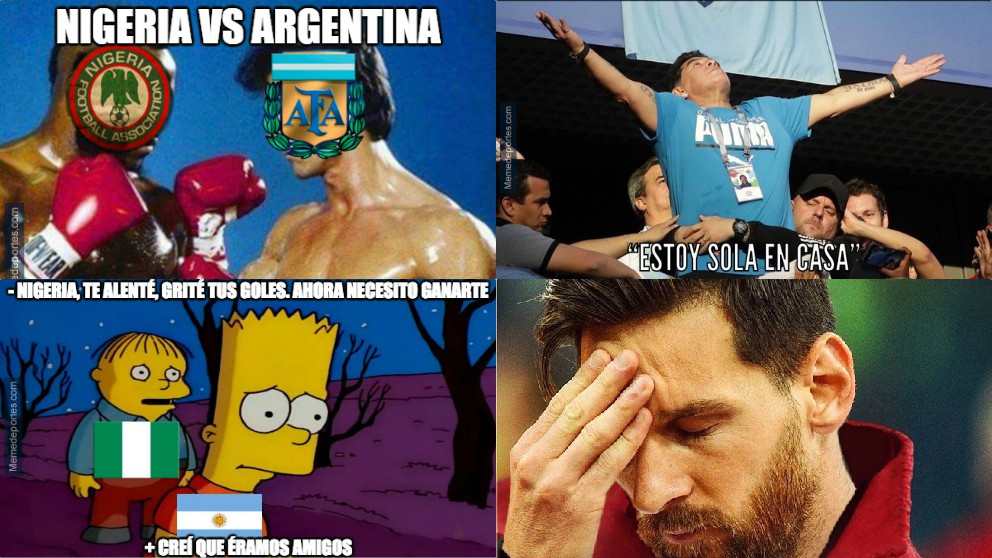 Los mejores memes del Nigeria – Argentina.