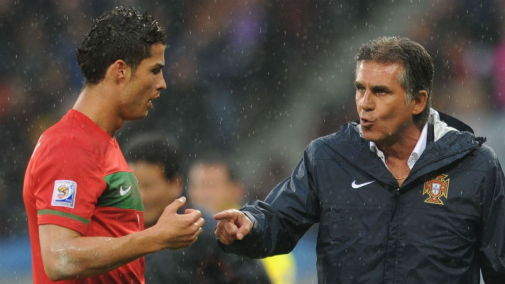 Cristiano Ronaldo guarda una controvertida relación con Carlos Queiroz.