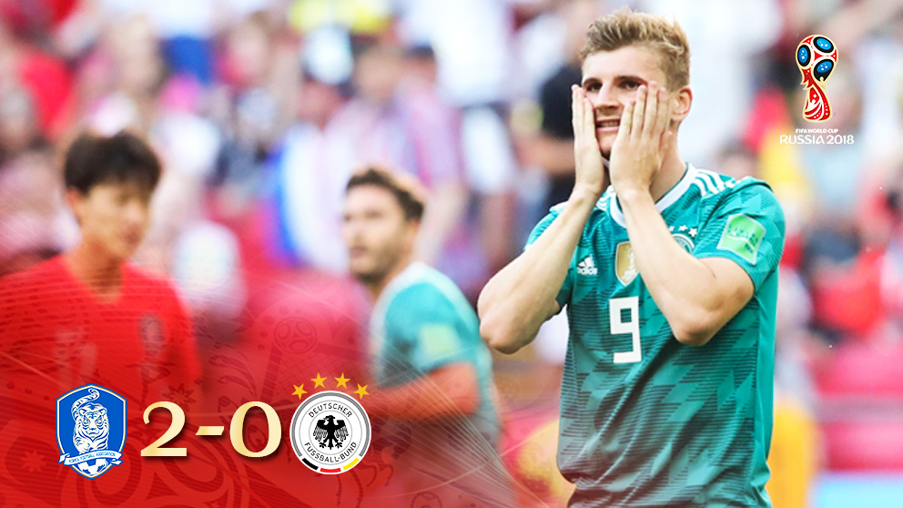 Corea ganó a Alemania en el Mundial.