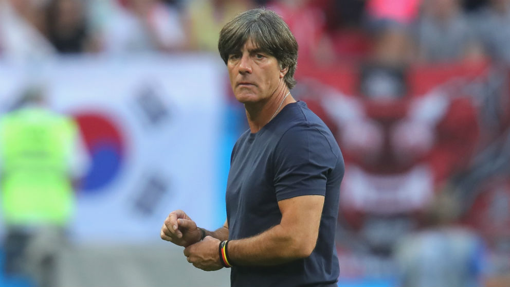 Joachim Löw durante el Corea del Sur – Alemania. (Getty)