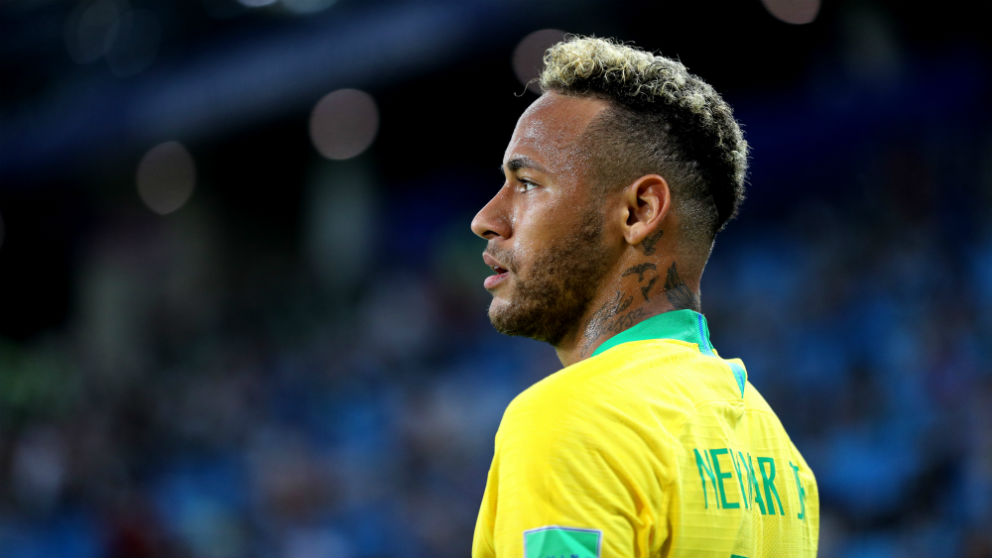 Neymar, durante el Serbia – Brasil del Mundial 2018. (Getty)