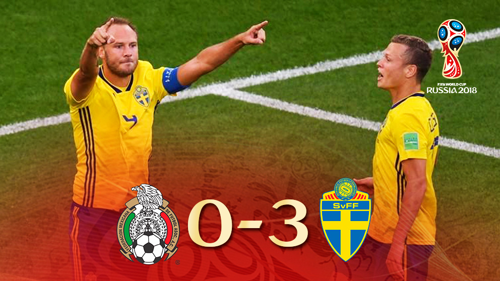 Suecia y México pasan a octavos de final del Mundial.