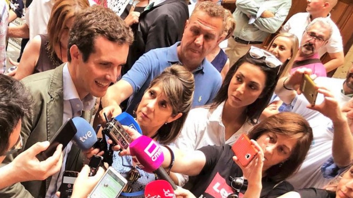 Pablo Casado, candidato a la presidencia del PP.