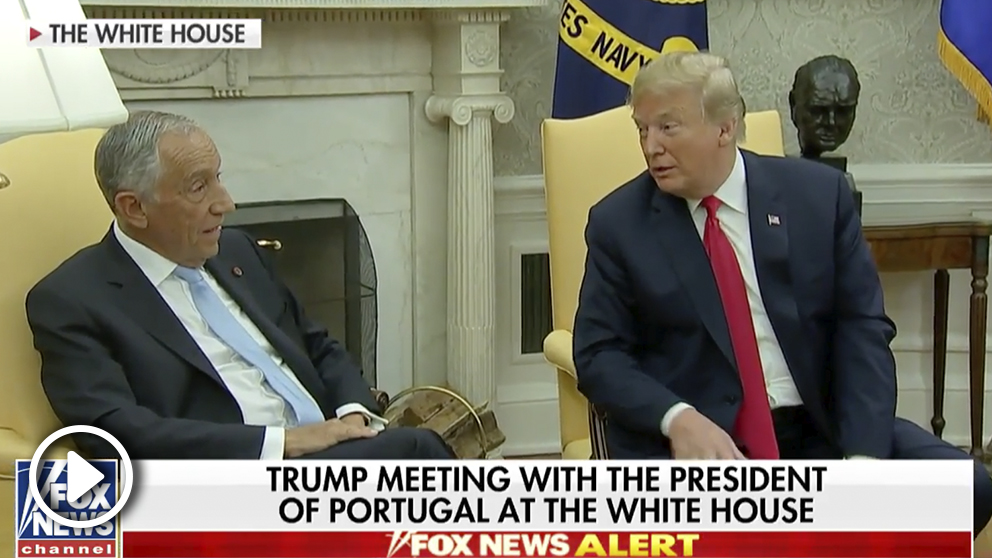Donald Trump dijo algo que molestó al presidente de Portugal.