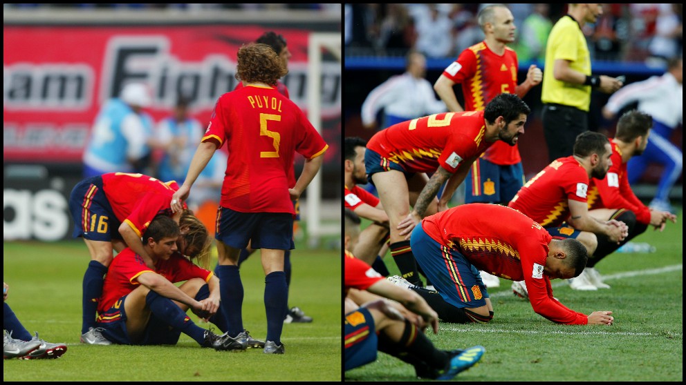 A la izquierda la España de 2002, a la derecha la de este año.