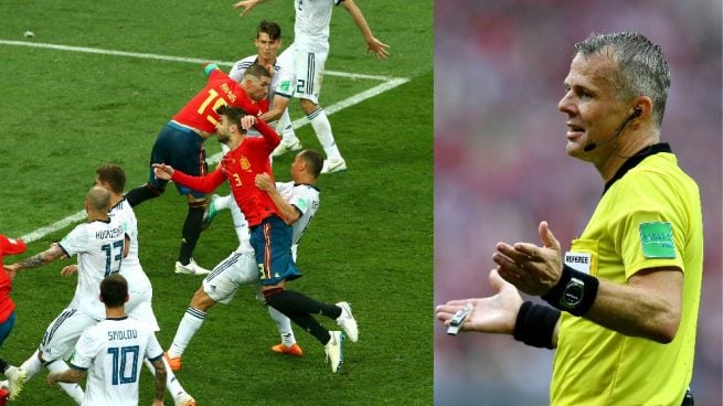 Resultado de imagen de penalti no pitado espaÃ±a rusia