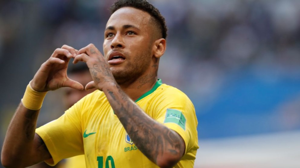 Neymar celebra el gol frente a la selección de México (Getty). | Brasil – México | Partido de hoy en directo