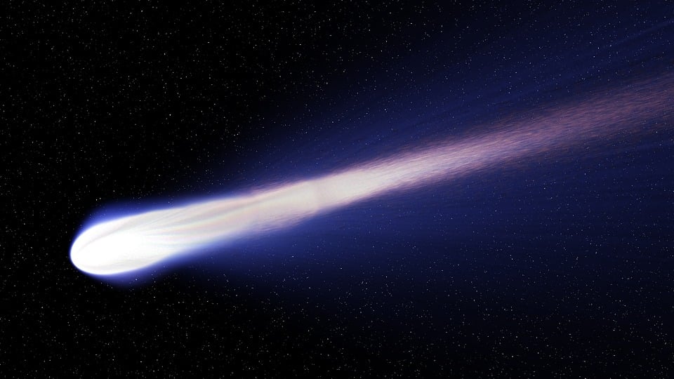 El cometa-Halley, uno de los más famosos.