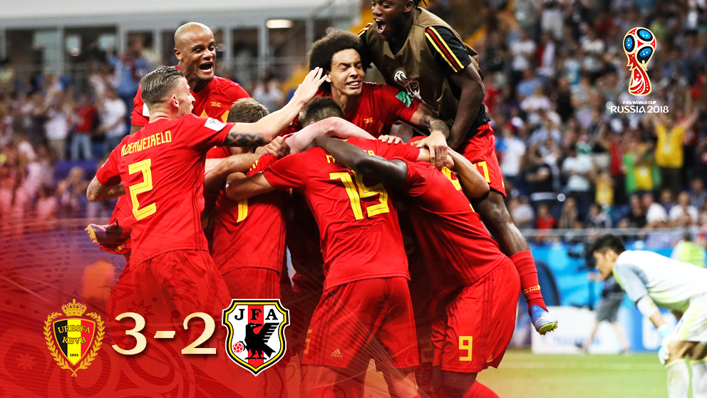 La selección belga marcó el gol del triunfo en el minuto 94.