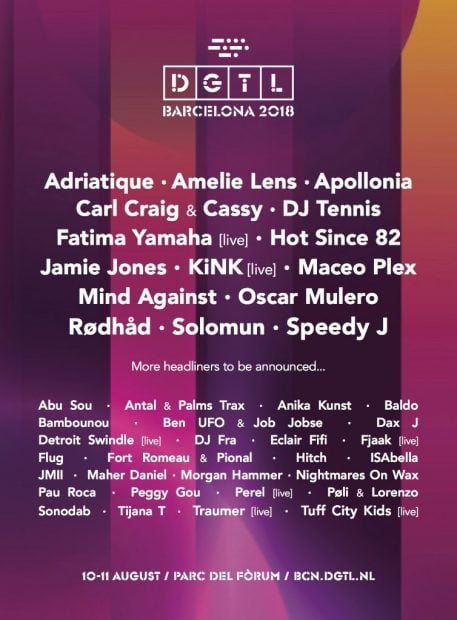 cartel DGTL barcelona 2018