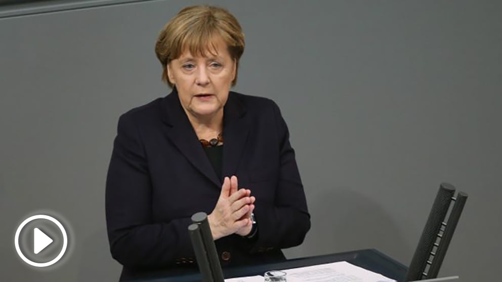 Angela Merkel, en el Bundestag. (Foto: Getty)