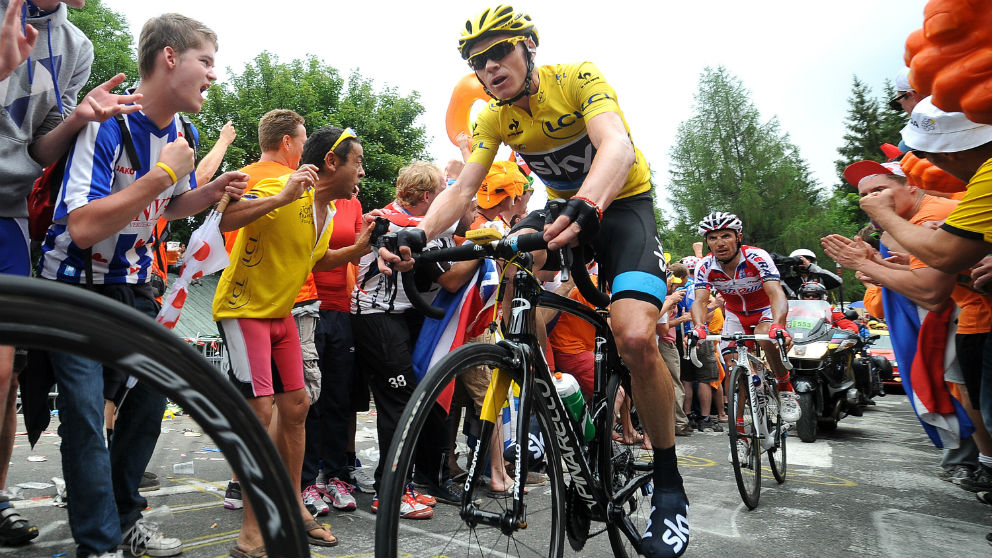 Chris Froome, en una etapa del Tour de Francia. (Getty)