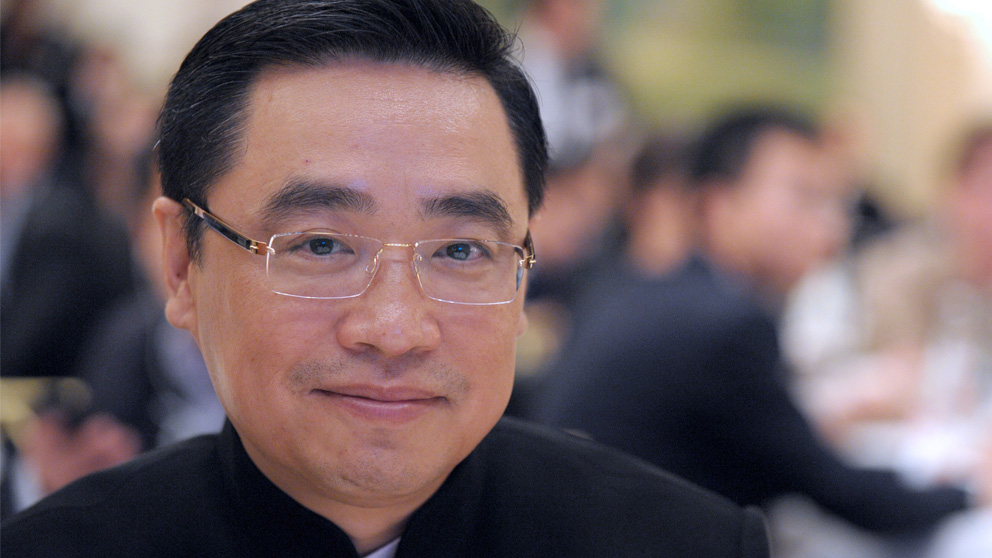 Wang Jian, presidente del grupo HNA (Foto: AFP)