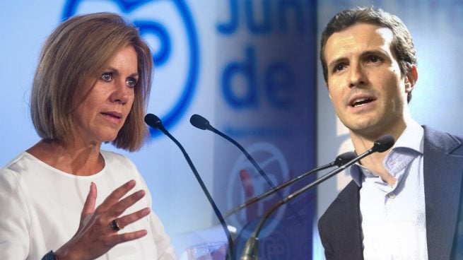 María Dolores de Cospedal y Pablo Casado