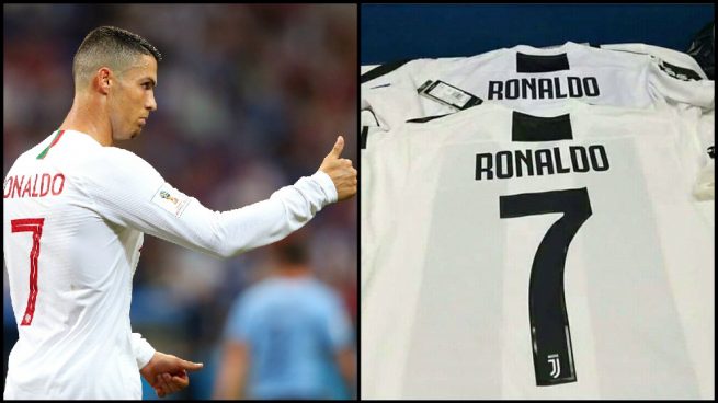 En Turín ya se camisetas de Cristiano Ronaldo con la Juventus