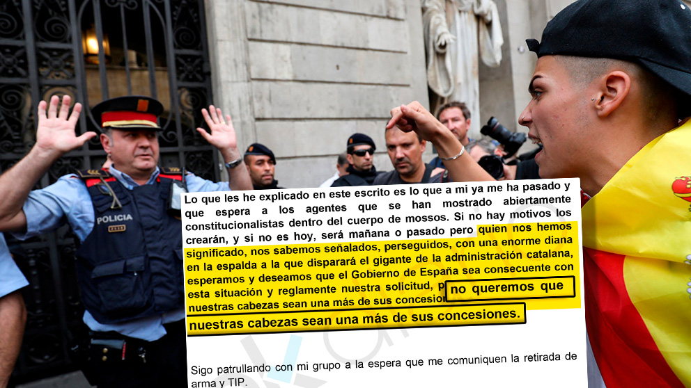 Carta de un mosso para OKDIARIO