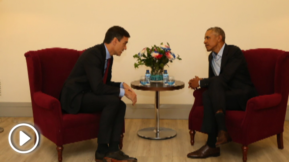 Barack Obama y Pedro Sánchez