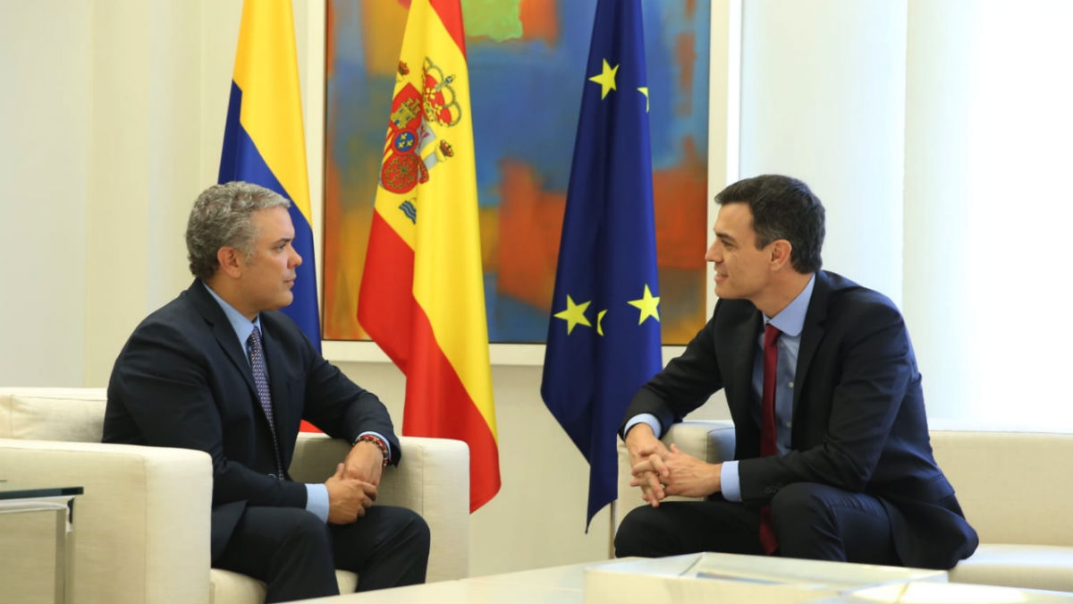 Pedro Sánchez con Iván Duque (RRSS).