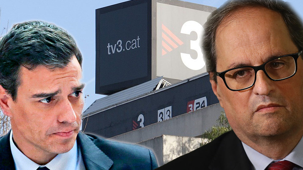 Pedro Sánchez y Quim Torra