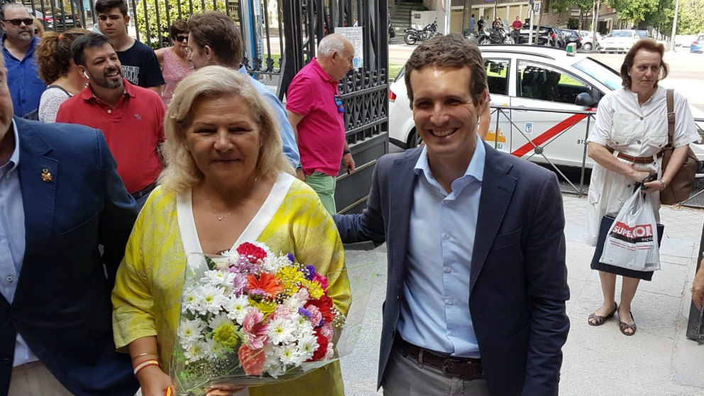 Pablo Casado en el homenaje a las víctimas del terrorismo en Madrid. Foto: Europa Press