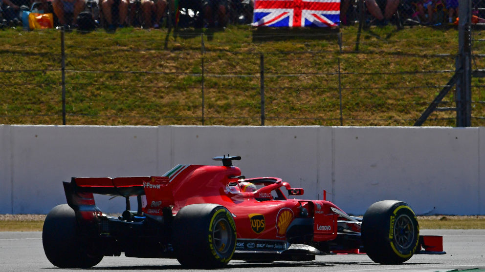 Vettel se coronó en casa de Hamilton. (AFP)