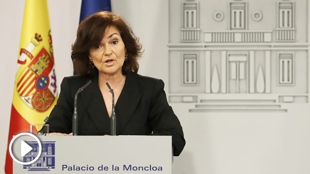 Carmen Calvo, vicepresidenta del Gobierno. (Foto: EFE)