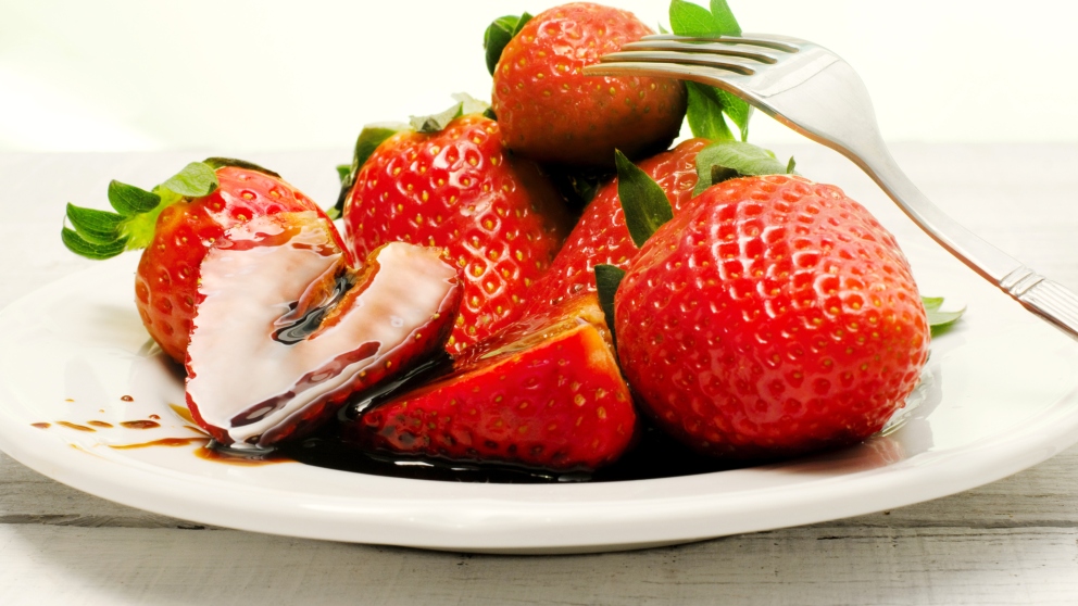 Receta de fresas con vinagre de módena fácil de preparar
