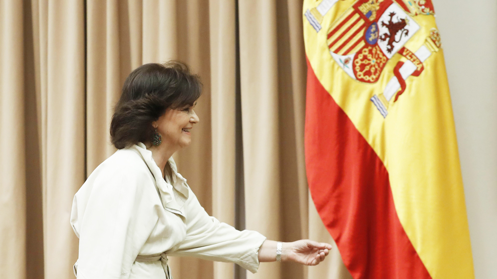 Carmen Calvo, vicepresidenta del Gobierno. (Foto: EFE)