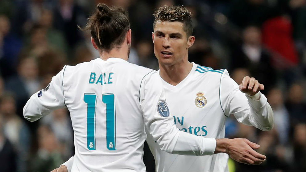 Cristiano Ronaldo y Bale. (Getty)