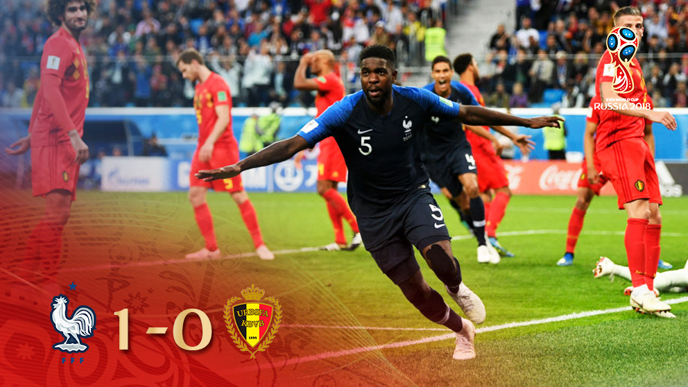 Un vuelo de Umtiti metió a Francia en la final del Mundial de Rusia.