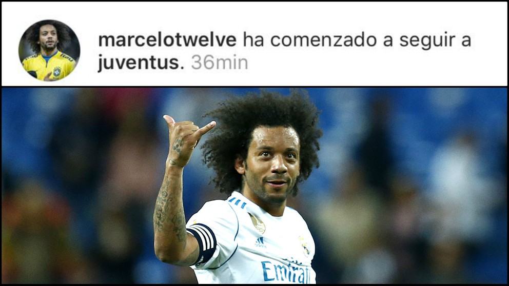 Marcelo comienza a seguir a la Juve.