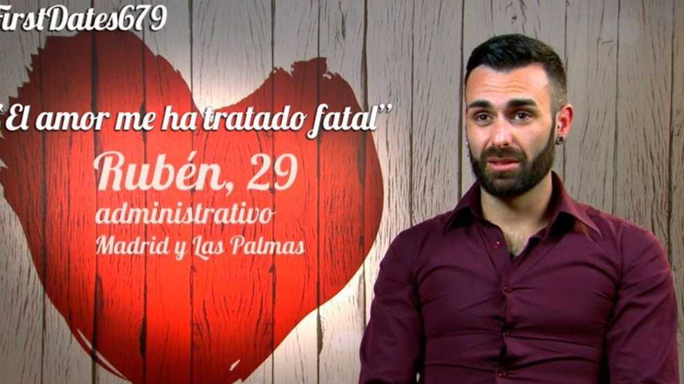 Rubén ha ido a buscar el amor a ‘First Dates’